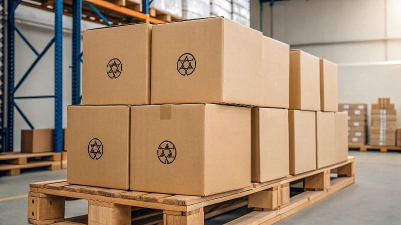 The Value of Custom Shipping Boxes A customer smiling while unboxing a beautifully branded custom shipping box.