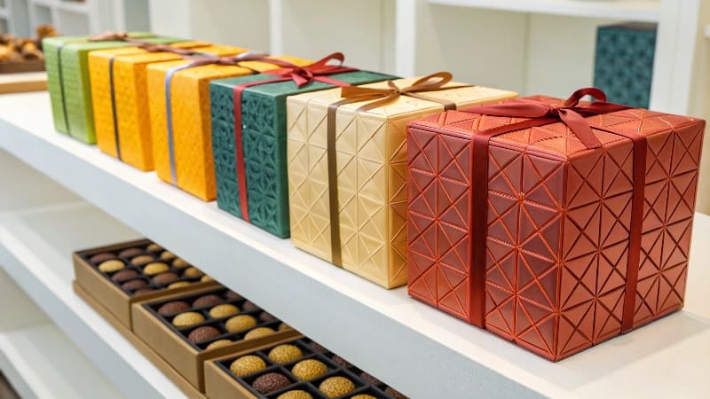 A collection of beautiful, luxurious custom [gift packaging boxes](https://wansapackaging.com/how-can-luxury-gift-boxes-increase-your-profit/)<sup id=