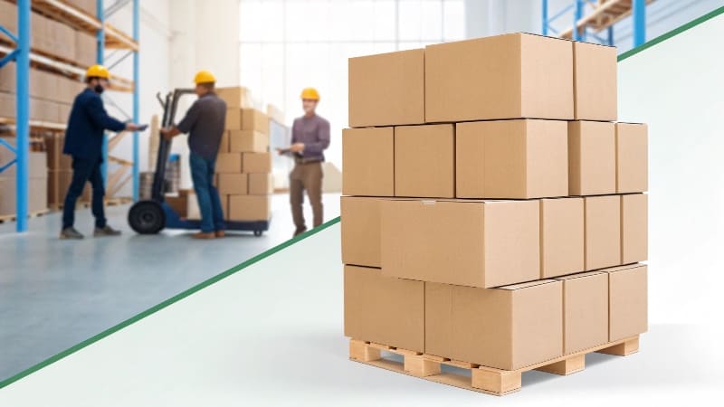 Efficient Folding Carton Packaging A flat, unfolded folding carton next to its assembled version.