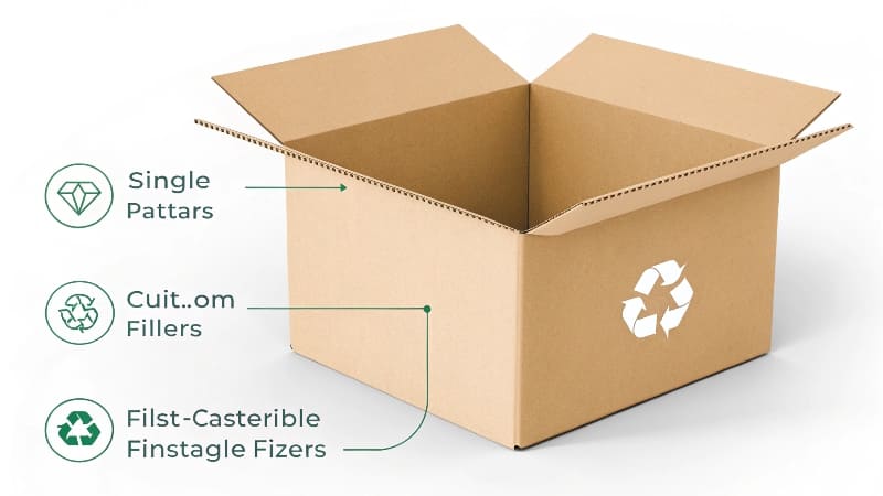 Right-Sized Packaging Reduces Waste An example of a product fitting perfectly into its custom-sized box with no extra space or void fill.