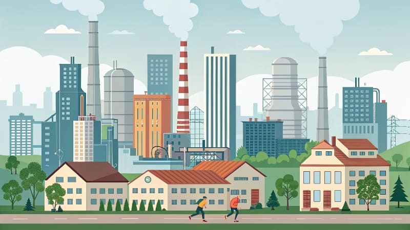 An aerial cityscape of [Dongguan, China](https://www.china2west.com/manufacturing-in-china-city-guide-dongguan/)<sup id=