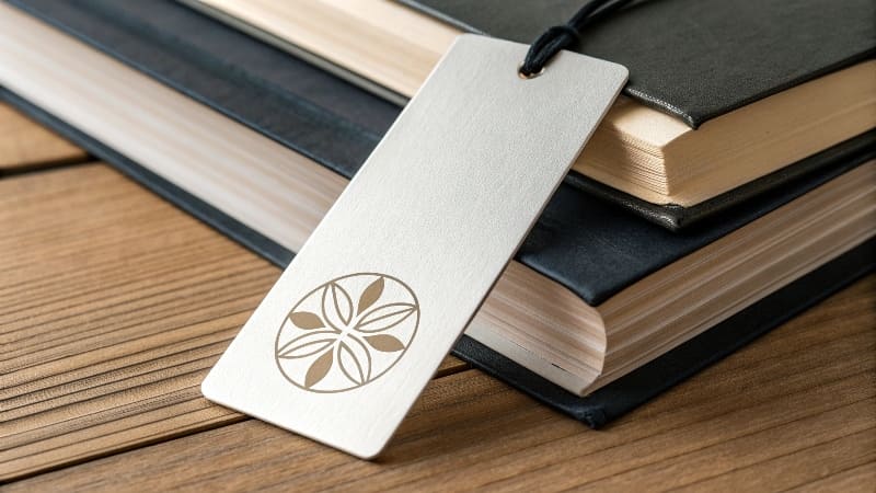 A collection of unique, custom-designed bookmarks showing off different brand styles.