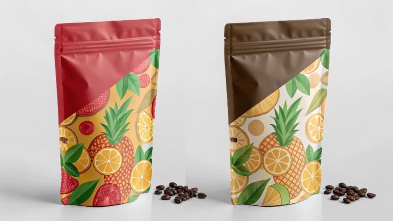 Choosing Between Matte and Glossy Finishes A high-end cosmetic box with a matte finish next to a colorful toy box with a glossy finish.