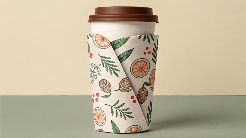 Examples of Packaging Sleeves A collection of products—a soap bar, a jar of jam, and a food tray—all using custom paper sleeves.