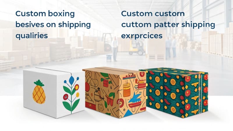 The Value of a Custom Box A customer happily unboxing a product from a custom box, with their phone ready to take a picture.