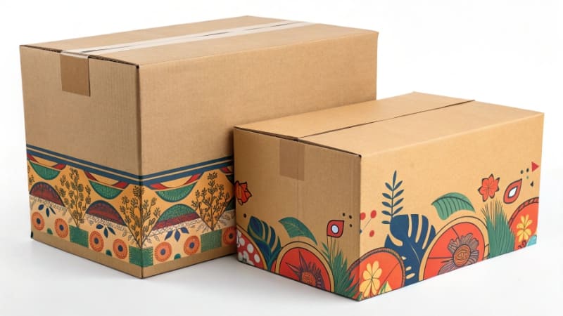 The Value of a Custom Unboxing A customer happily taking a photo of their new purchase inside its custom-branded packaging.