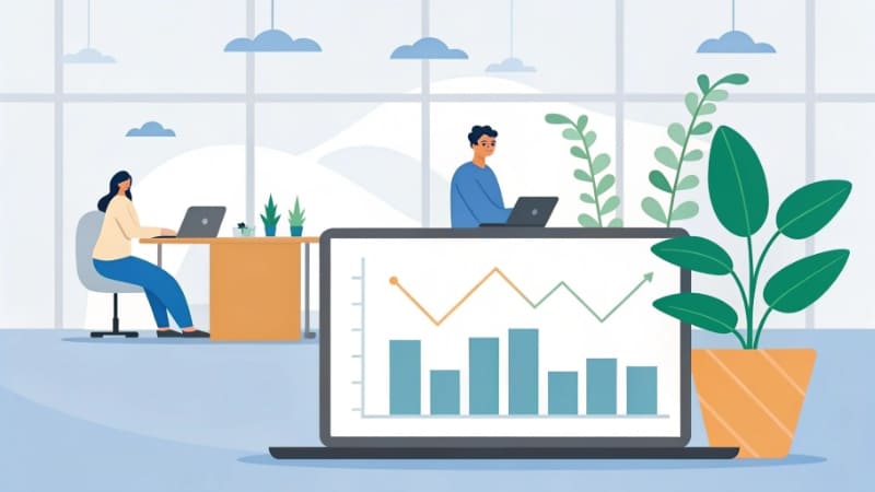 A graph showing customer retention and lifetime value increasing over time alt with keywords