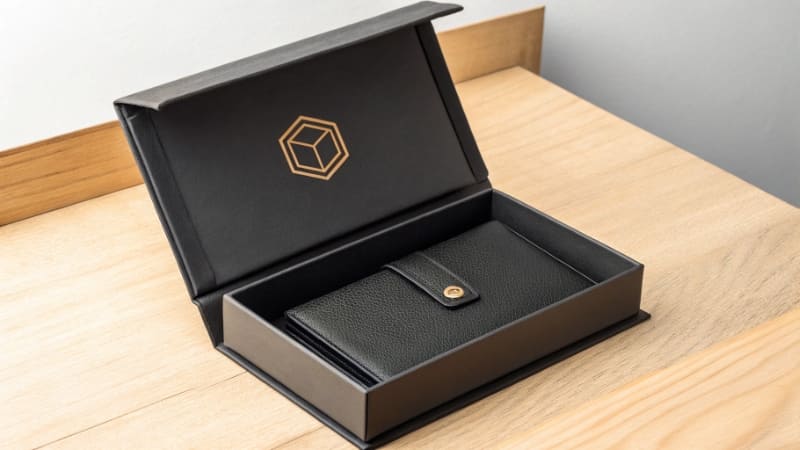 Using Custom Boxes for Business Growth A business owner smiling while packing products into beautiful, custom-branded boxes.