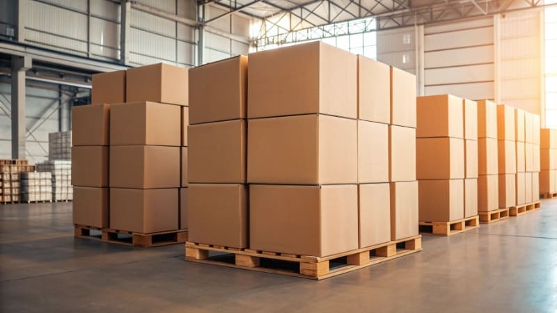 The Cheapest Way to Get Boxes A simple mailer box with a one-color logo, representing an affordable custom option.