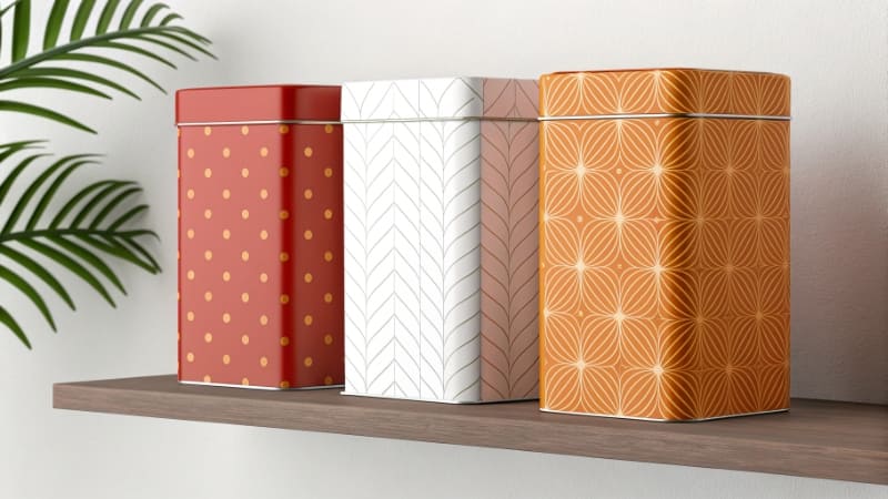 Packaging That Attracts Customers A store shelf where one product with a unique, colorful box stands out a among dull packaging.