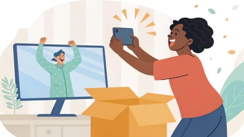 A collage of YouTube thumbnail images showing different creators unboxing products.