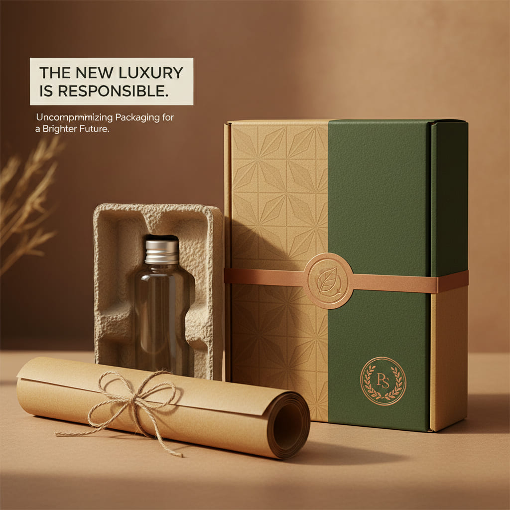 What is Eco-Friendly Packaging A close-up of different textured, unlaminated papers like kraft and specialty paper.